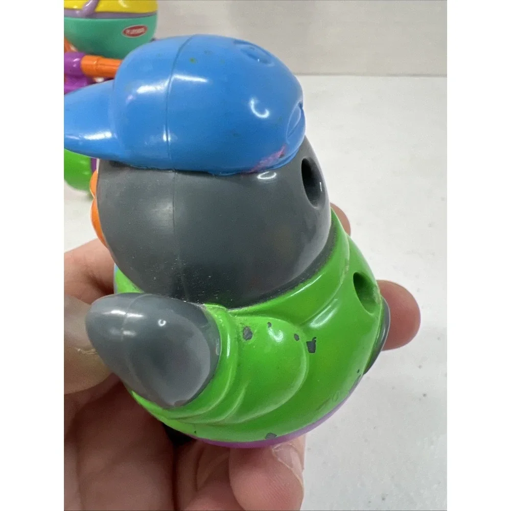 Playskool WEEBLES Wobble Animals Hippo Horse Knight 2003-05 Vintage Lot Of 12